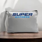 Canvas Pouch with Handle and Zipper Thumbnail