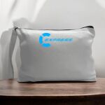 Canvas Pouch with Handle and Zipper Thumbnail