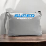 Canvas Pouch with Handle and Zipper Thumbnail