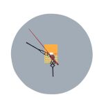 8" Round MDF Clock Thumbnail