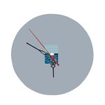 8" Round MDF Clock Thumbnail