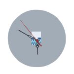 8" Round MDF Clock Thumbnail