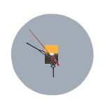 8" Round MDF Clock Thumbnail