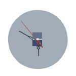 8" Round MDF Clock Thumbnail