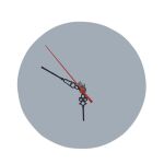 8" Round MDF Clock Thumbnail