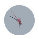 8" Round MDF Clock Thumbnail