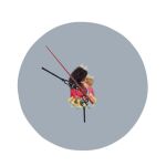 8" Round MDF Clock Thumbnail