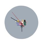 8" Round MDF Clock Thumbnail