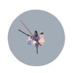 8" Round MDF Clock Thumbnail