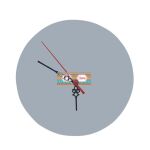 8" Round MDF Clock Thumbnail
