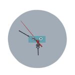 8" Round MDF Clock Thumbnail
