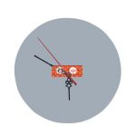 8" Round MDF Clock Thumbnail