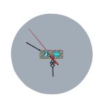 8" Round MDF Clock Thumbnail