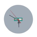 8" Round MDF Clock Thumbnail