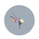 8" Round MDF Clock Thumbnail