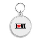 Acrylic Circle Keychain - F22 Thumbnail
