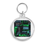 Acrylic Circle Keychain - F22 Thumbnail