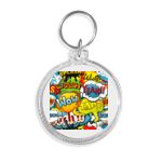 Acrylic Circle Keychain - F22 Thumbnail