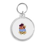 Acrylic Circle Keychain - F22 Thumbnail