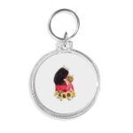 Acrylic Circle Keychain - F22 Thumbnail