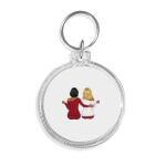 Acrylic Circle Keychain - F22 Thumbnail
