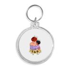 Acrylic Circle Keychain - F22 Thumbnail