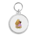 Acrylic Circle Keychain - F22 Thumbnail
