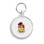Acrylic Circle Keychain - F22 Thumbnail