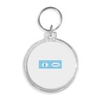 Acrylic Circle Keychain - F22 Thumbnail